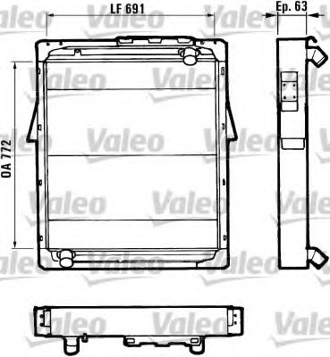 VALEO 730359 Radiator, engine cooling